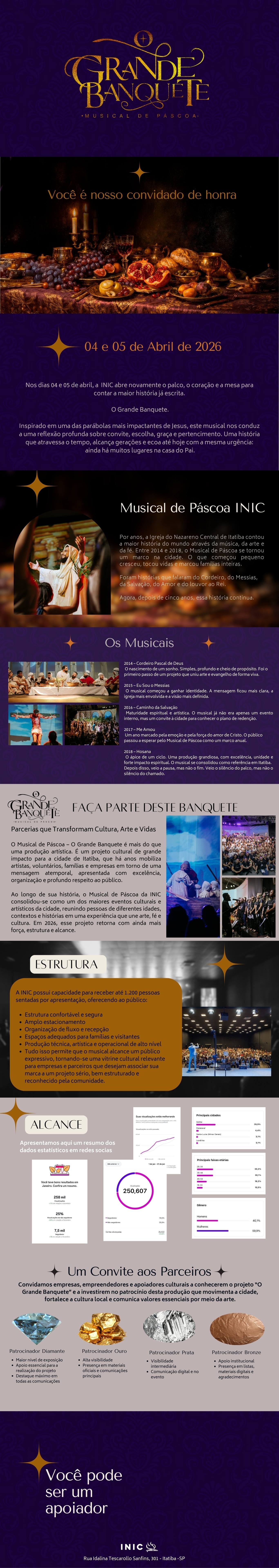 O Grande Banquete - Musical 2026